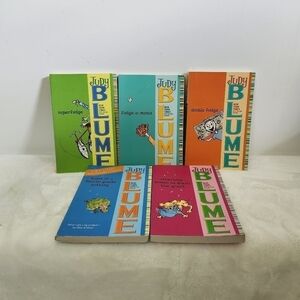 Judy Blume Classic Fudge Book Set Of 5 NY Times Best Seller Ages 7-12 Years